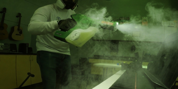 Anti-Microbial Fogging 6 Antimicrobial fogging treatment in residential interior by Space City Sanitizers