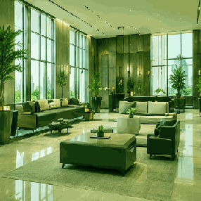 Commercial Trash Valet Lobby Image 20 Percent Smaller